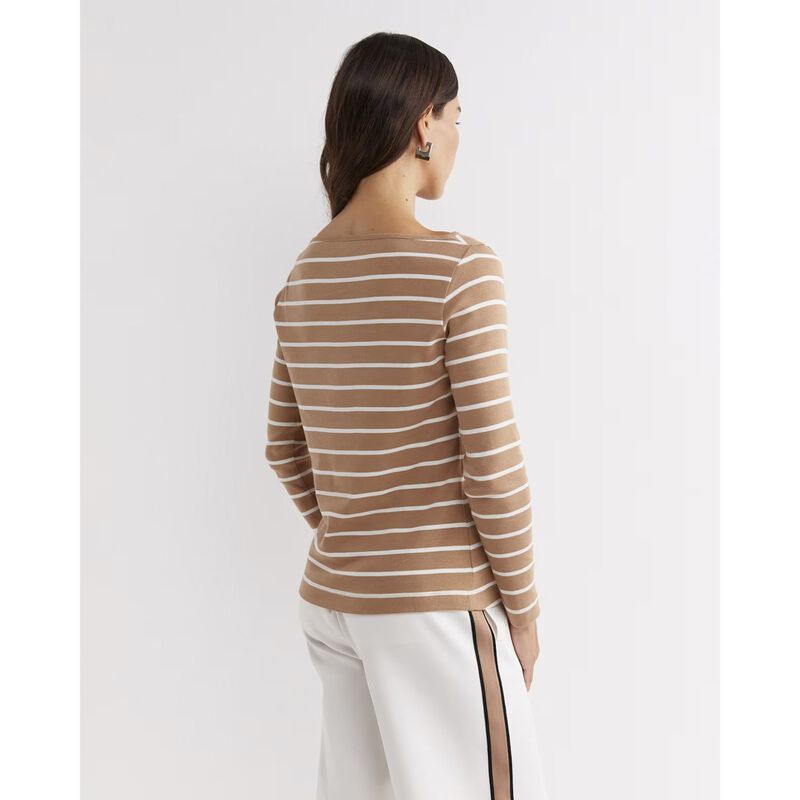 Sportscraft Heidi LS Stripe Rib Tee image number 1
